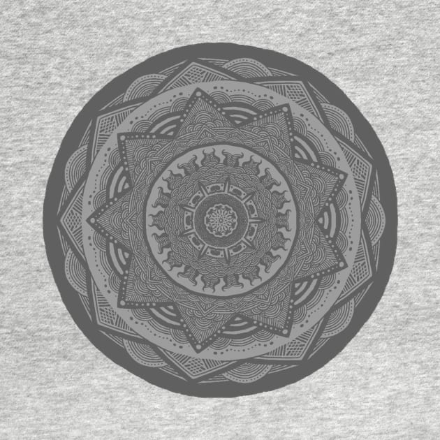 Gray Mandala by TaylorMineo